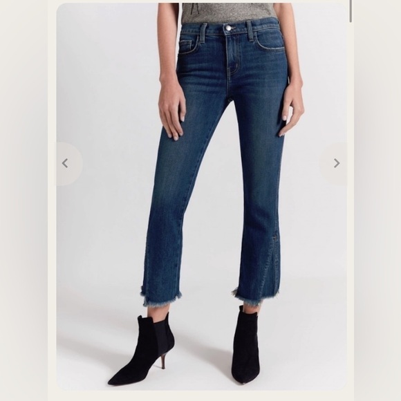 CURRENT Elliot Sz 26 The Fan Kick Crop Flare Jeans - Picture 1 of 8
